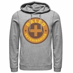 Licensed Character Men's Jurassic World Paleo Veternarian Badge Hoodie Athletic Heather -Licensed Character Shop unnamed file 24720