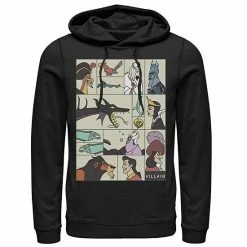 Licensed Character Men's Disney Villains Comic Style Portrait Panels Hoodie Navy -Licensed Character Shop unnamed file 24734