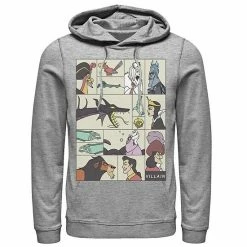 Licensed Character Men's Disney Villains Comic Style Portrait Panels Hoodie Navy -Licensed Character Shop unnamed file 24736