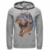 Licensed Character Men's Jurassic Park T-Rex Head Roar Pullover Hoodie Charcoal Heather -Licensed Character Shop unnamed file 24773