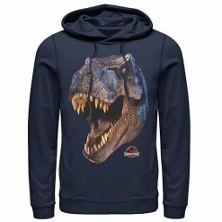 Licensed Character Men's Jurassic Park T-Rex Head Roar Pullover Hoodie Charcoal Heather -Licensed Character Shop unnamed file 24774
