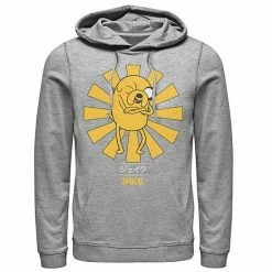 Licensed Character Men's Adventure Time Jake The Dog Kanji Portrait Graphic Pullover Graphic Hoodie Navy -Licensed Character Shop unnamed file 24779