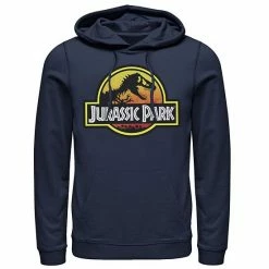 Licensed Character Men's Jurassic Park Firey Sunset Logo Hoodie Athlc Hthr -Licensed Character Shop unnamed file 24786