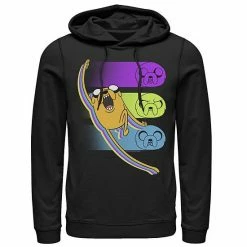 Licensed Character Men's Cartoon Network Adventure Time Jake Emotions Hoodie Navy -Licensed Character Shop unnamed file 24799