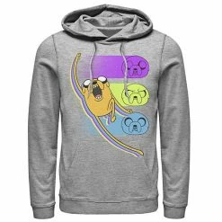 Licensed Character Men's Cartoon Network Adventure Time Jake Emotions Hoodie Navy -Licensed Character Shop unnamed file 24800