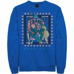Licensed Character Men's Star Wars Boba Fett Stamp Sweatshirt Royal 12 Licensed Character Men's Star Wars Boba Fett Stamp Sweatshirt Royal -Licensed Character Shop unnamed file 24832