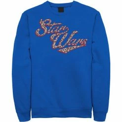 Licensed Character Men's Star Wars Cursive Cheetah Fill Logo Sweatshirt Black -Licensed Character Shop unnamed file 24838