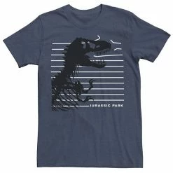 Licensed Character Men's Jurassic Park T-Rex Skeleton Fence Breakthrough Tee Royal Heather -Licensed Character Shop unnamed file 24851