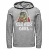 Licensed Character Men's Jurassic Park Velociraptor Real Clever Hoodie Black -Licensed Character Shop unnamed file 24864