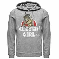 Licensed Character Men's Jurassic Park Velociraptor Real Clever Hoodie Black -Licensed Character Shop unnamed file 24867