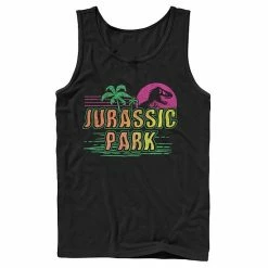 Licensed Character Men's Jurassic Park Neon Gradient Scene Tank White -Licensed Character Shop unnamed file 24872