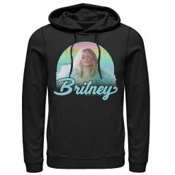 Licensed Character Men's Britney Spears Pastel Rainbow Portrait Hoodie Red -Licensed Character Shop unnamed file 24905