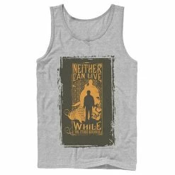 Licensed Character Men's Harry Potter Neither Can Live While The Other Survives Quote Tank Top Navy -Licensed Character Shop unnamed file 24936