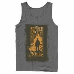 Licensed Character Men's Harry Potter Neither Can Live While The Other Survives Quote Tank Top Navy -Licensed Character Shop unnamed file 24937