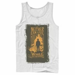 Licensed Character Men's Harry Potter Neither Can Live While The Other Survives Quote Tank Top Navy -Licensed Character Shop unnamed file 24938