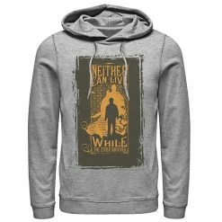 Licensed Character Men's Harry Potter Neither Can Live While The Other Survives Quote Hoodie Athletic Heather -Licensed Character Shop unnamed file 24942