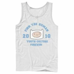 Licensed Character Men's Cartoon Network Adventure Time Finn The Human Youth Culture Forever Tank Athletic Heather -Licensed Character Shop unnamed file 24947
