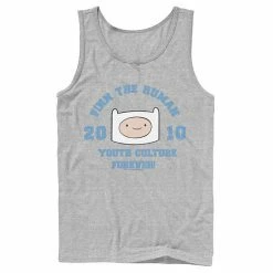 Licensed Character Men's Cartoon Network Adventure Time Finn The Human Youth Culture Forever Tank Athletic Heather -Licensed Character Shop unnamed file 24951