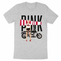 Licensed Character Men's Pink Tee Sport Grey -Licensed Character Shop unnamed file 24999