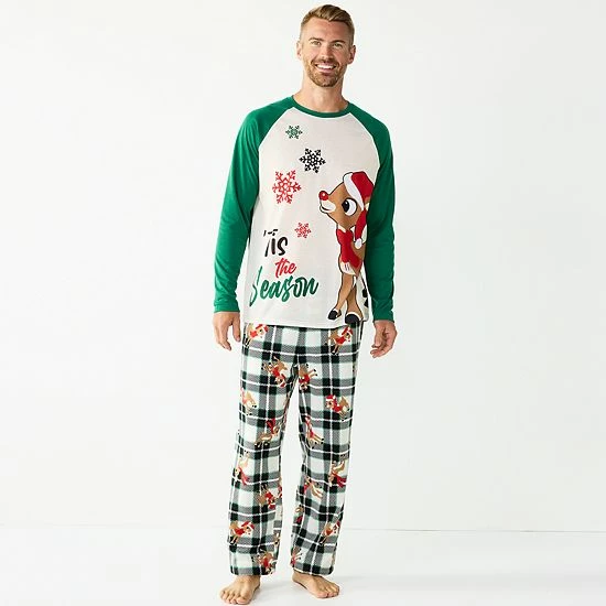 Licensed Character Men's Jammies For Your Families® Rudolph The Red Nosed Reindeer Pajama Set 3 Licensed Character Men's Jammies For Your Families® Rudolph The Red Nosed Reindeer Pajama Set