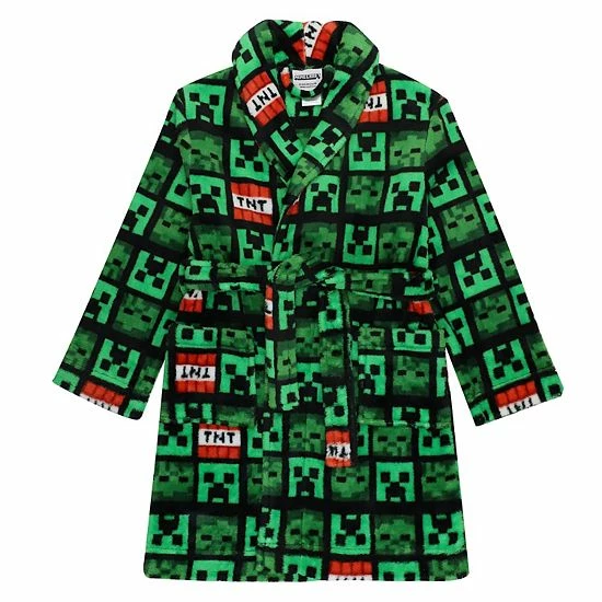 Licensed Character Boys 6-12 Minecraft "Many Mobs" Robe 3 Licensed Character Boys 6-12 Minecraft "Many Mobs" Robe
