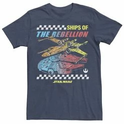 Licensed Character Men's Star Wars Ships Of The Rebellion Tee Royal