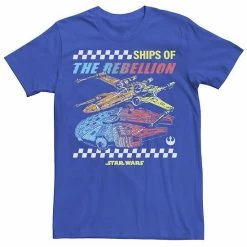 Licensed Character Men's Star Wars Ships Of The Rebellion Tee Royal -Licensed Character Shop unnamed file 25007