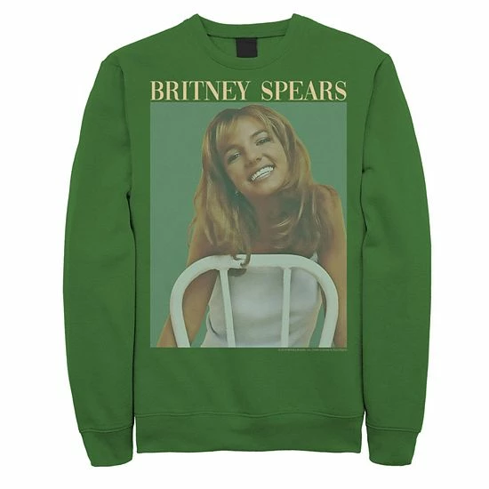 Licensed Character Men's Britney Spears Album Cover Poster Sweatshirt Navy 4 Licensed Character Men's Britney Spears Album Cover Poster Sweatshirt Navy - Image 2