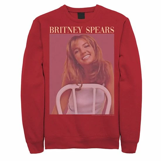Licensed Character Men's Britney Spears Album Cover Poster Sweatshirt Navy 5 Licensed Character Men's Britney Spears Album Cover Poster Sweatshirt Navy - Image 3