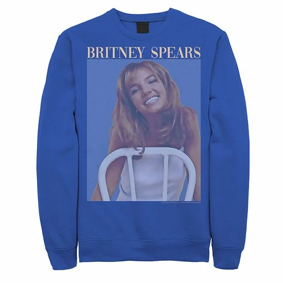 Licensed Character Men's Britney Spears Album Cover Poster Sweatshirt Navy 8 Licensed Character Men's Britney Spears Album Cover Poster Sweatshirt Navy - Image 6