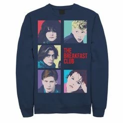 Licensed Character Men's Breakfast Club Group Shot Squares Sweatshirt Athletic Heather -Licensed Character Shop unnamed file 25027