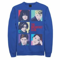 Licensed Character Men's Breakfast Club Group Shot Squares Sweatshirt Athletic Heather -Licensed Character Shop unnamed file 25029