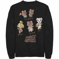 Licensed Character Men's Nintendo Character Textbook Group Shot Text Sweatshirt Kelly -Licensed Character Shop unnamed file 25043