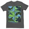 Licensed Character Men's Jurassic World Two Dino Faces Comic Pop Tee Kelly Heather 1 Licensed Character Men's Jurassic World Two Dino Faces Comic Pop Tee Kelly Heather -Licensed Character Shop unnamed file 25054