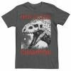 Licensed Character Men's Jurassic World Indominus Hide & Seek Champ Graphic Tee Charcoal Heather