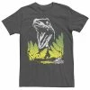 Licensed Character Men's Jurassic World Raptor Roaring Behind Bushes Graphic Tee Navy -Licensed Character Shop unnamed file 25065