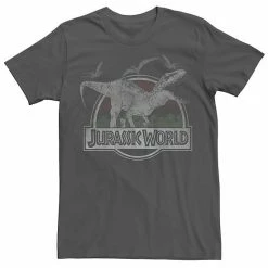 Licensed Character Men's Jurassic World T-Rex Dinosaurs Scene Logo Graphic Tee Navy -Licensed Character Shop unnamed file 25074