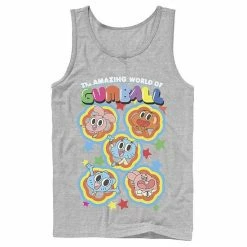 Licensed Character Men's Cartoon Network The Amazing World Of Gumball Five Stars Group Shot Colorful Tank Top Red -Licensed Character Shop unnamed file 25099