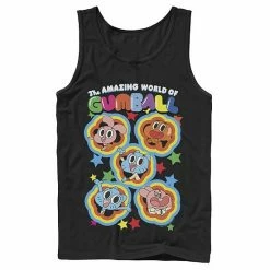 Licensed Character Men's Cartoon Network The Amazing World Of Gumball Five Stars Group Shot Colorful Tank Top Red -Licensed Character Shop unnamed file 25101
