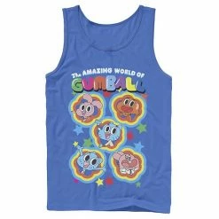 Licensed Character Men's Cartoon Network The Amazing World Of Gumball Five Stars Group Shot Colorful Tank Top Red -Licensed Character Shop unnamed file 25102