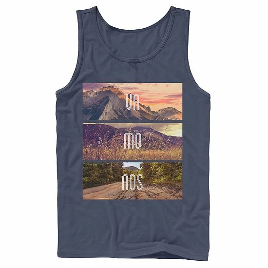 Licensed Character Men's Gonzales Vamonos Lanscape Portrait Stack Tank Navy 7 Licensed Character Men's Gonzales Vamonos Lanscape Portrait Stack Tank Navy - Image 5