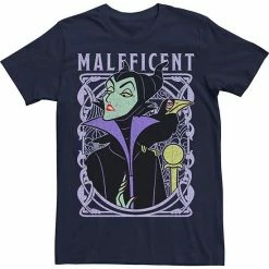 Licensed Character Men's Disney Sleeping Beauty Maleficent Old School Poster Tee Charcoal Heather -Licensed Character Shop unnamed file 25121