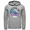 Licensed Character Men's Jurassic Park Retro Rex Scene Hoodie Charcoal Heather -Licensed Character Shop unnamed file 25127