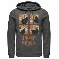 Licensed Character Men's Cartoon Network Johnny Bravo Box Up Hairdo Graphic Hoodie Black -Licensed Character Shop unnamed file 25139