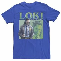 Licensed Character Men's Marvel Loki Time Variant Authority Loki Double Image Tee Kelly