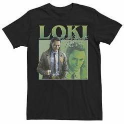Licensed Character Men's Marvel Loki Time Variant Authority Loki Double Image Tee Kelly -Licensed Character Shop unnamed file 25154