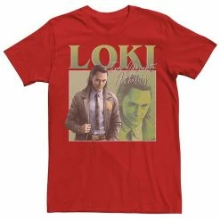 Licensed Character Men's Marvel Loki Time Variant Authority Loki Double Image Tee Kelly -Licensed Character Shop unnamed file 25157
