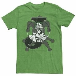 Licensed Character Men's DC Comics Joker Card Laughing Poster Tee Kelly Heather -Licensed Character Shop unnamed file 25160