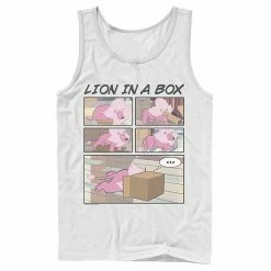 Licensed Character Men's Cartoon Network Stevens Universe Lion In A Box Comic Strip Tank White -Licensed Character Shop unnamed file 25173