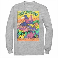 Licensed Character Men's Disney Lion King Legend Of Lion King Colorful Tee Navy -Licensed Character Shop unnamed file 25217